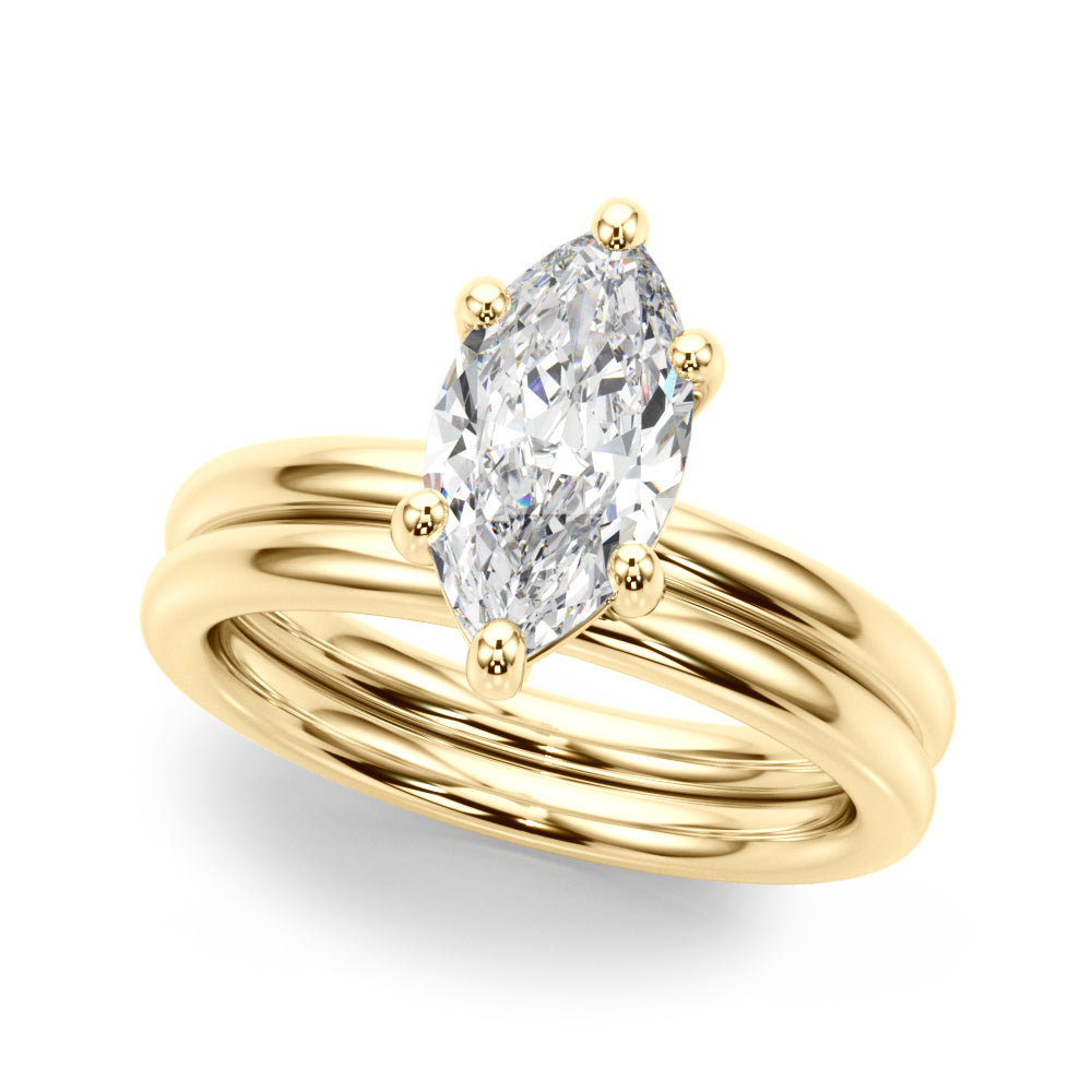 Marquise Diamond Solitaire Engagement Ring · 0.33 ct tw