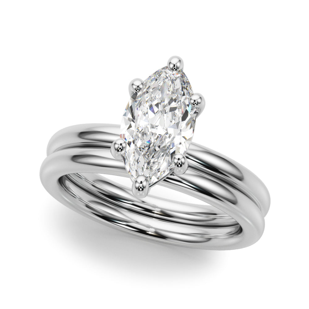 Marquise Diamond Solitaire Engagement Ring · 0.33 ct tw