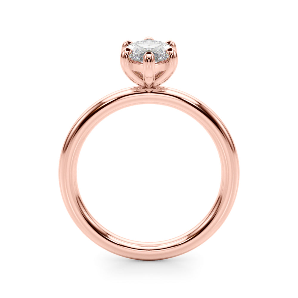 Marquise Diamond Solitaire Engagement Ring · 0.33 ct tw