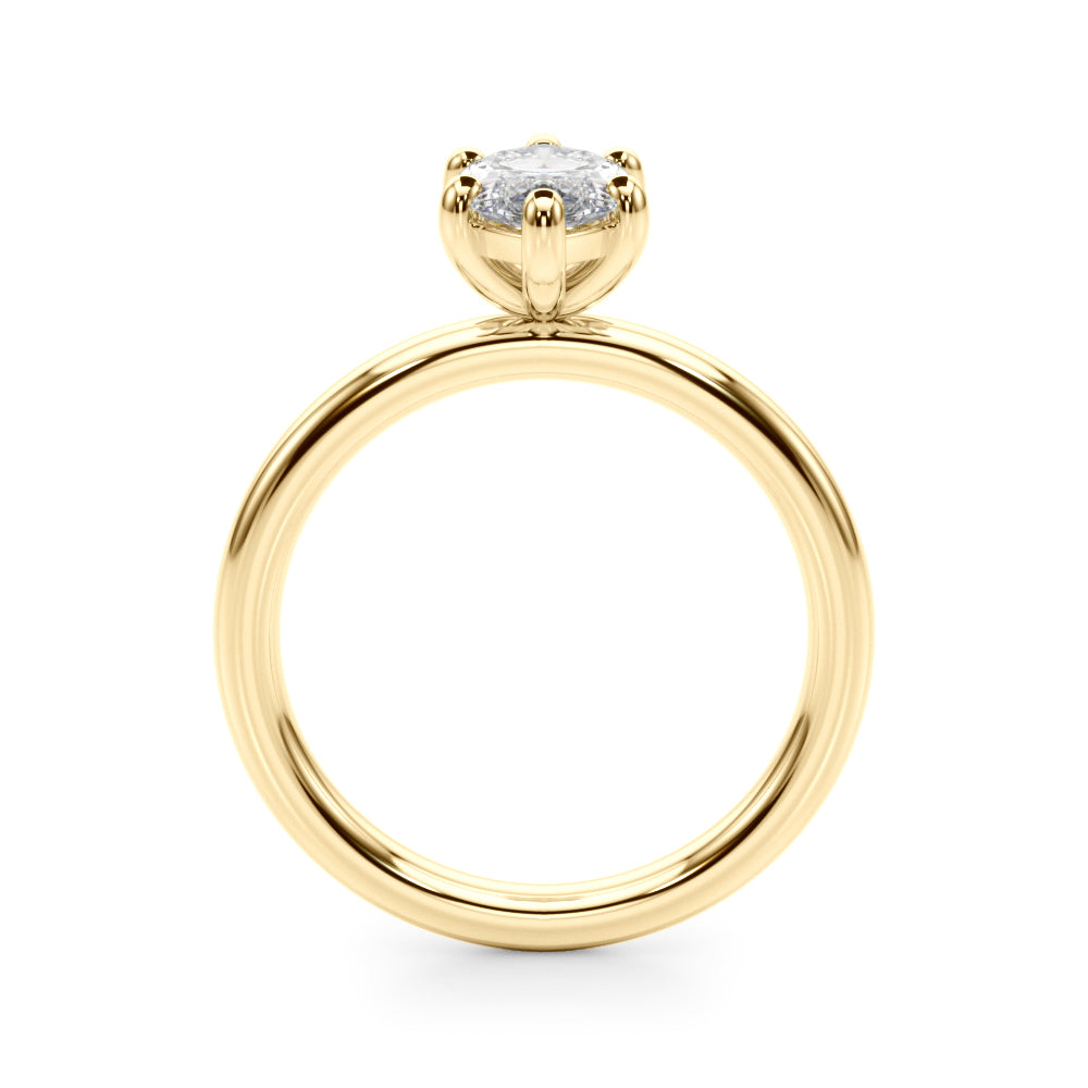 Marquise Diamond Solitaire Engagement Ring · 0.33 ct tw
