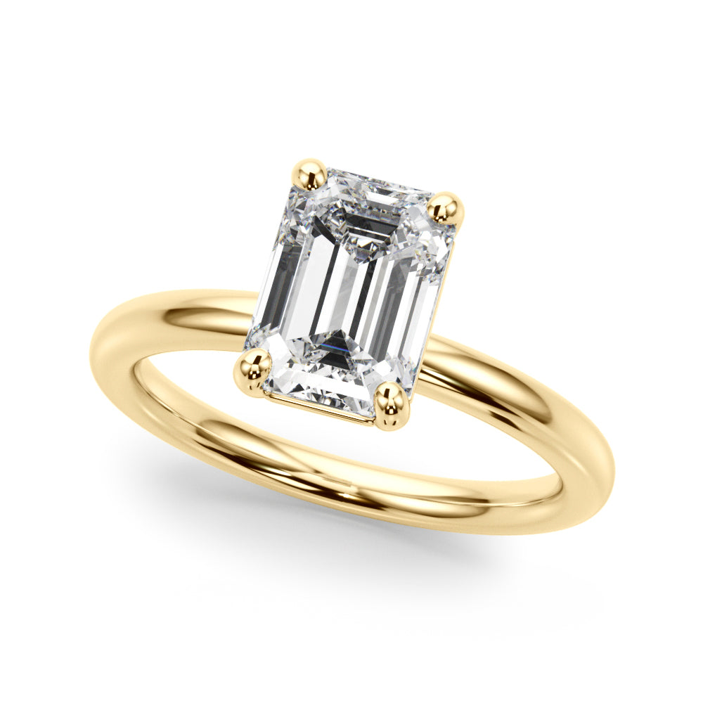 Emerald Cut Diamond Solitaire Engagement Ring · 0.30 ct tw