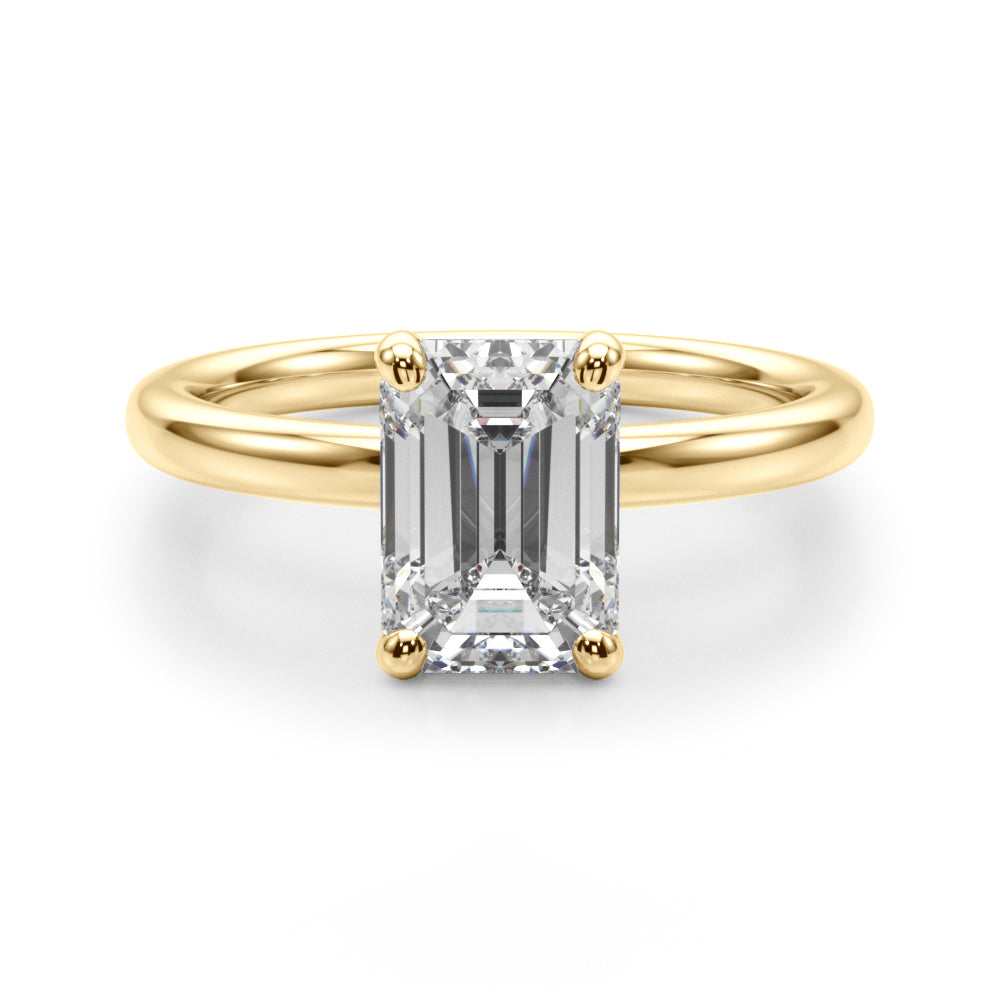 Emerald Cut Diamond Solitaire Engagement Ring · 0.30 ct tw