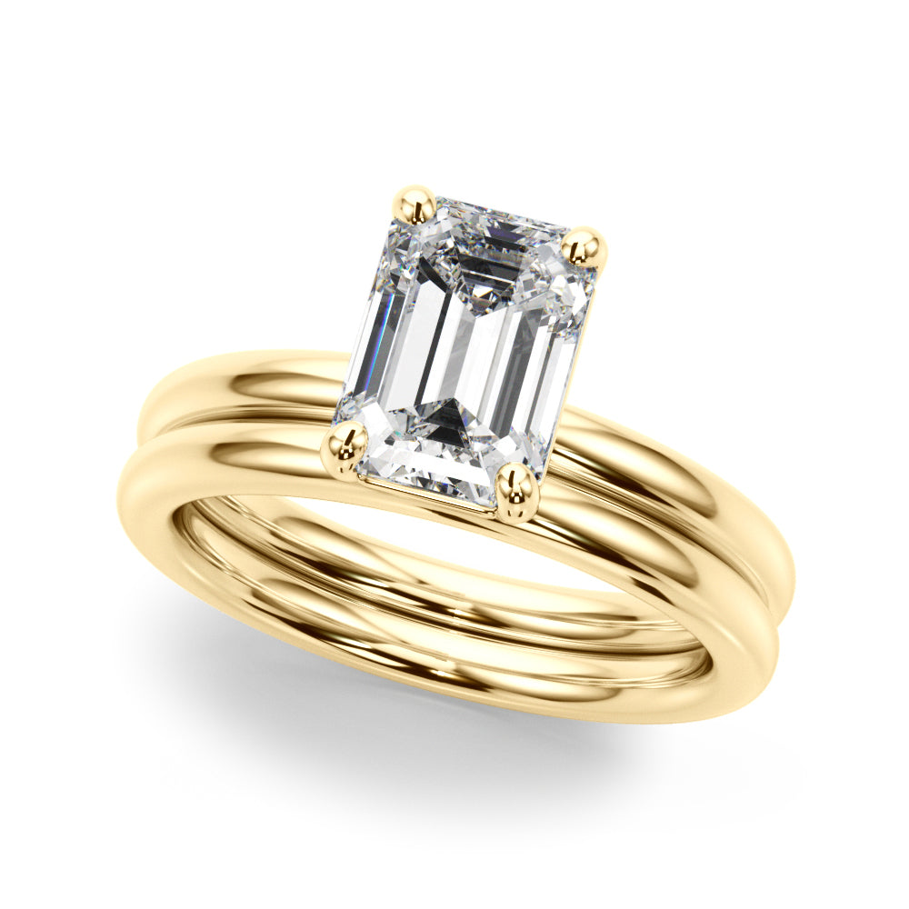 Emerald Cut Diamond Solitaire Engagement Ring · 0.30 ct tw