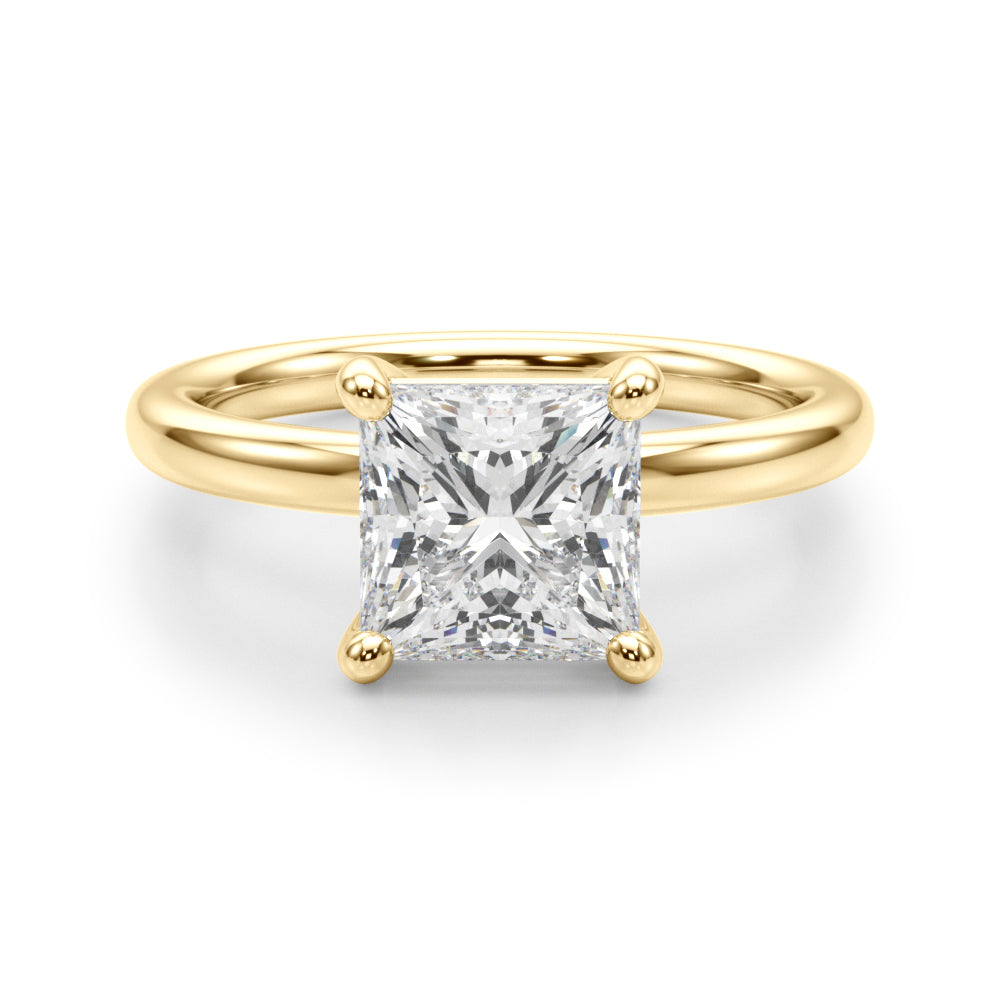 Square Princess Cut Diamond Solitaire Engagement Ring · 0.41 ct tw