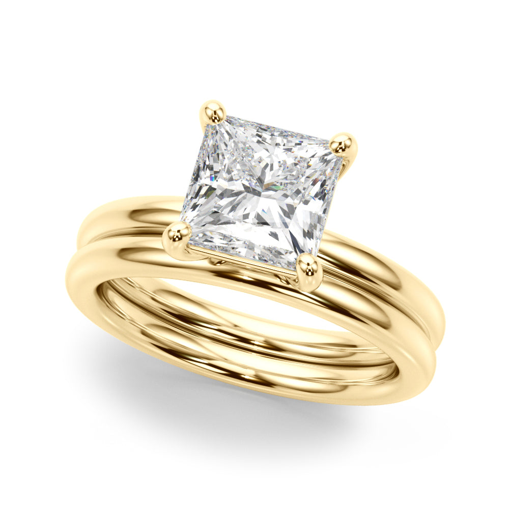 Square Princess Cut Diamond Solitaire Engagement Ring · 0.41 ct tw