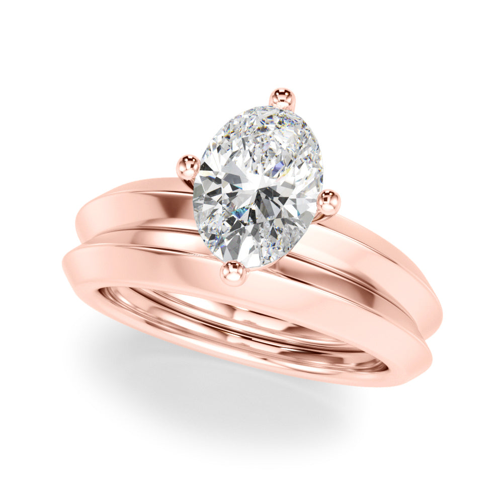 Oval Center Marquise & Round Diamond Engagement Ring · 2.52 ct tw
