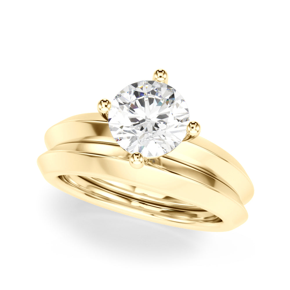 Oval Center Marquise & Round Diamond Engagement Ring · 0.52 ct tw