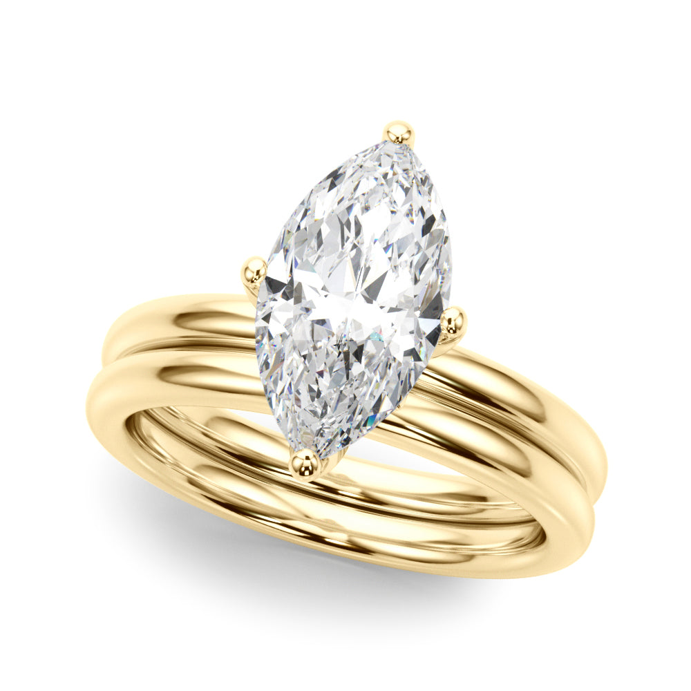 Marquise Diamond Engagement Ring · 0.08 ct tw