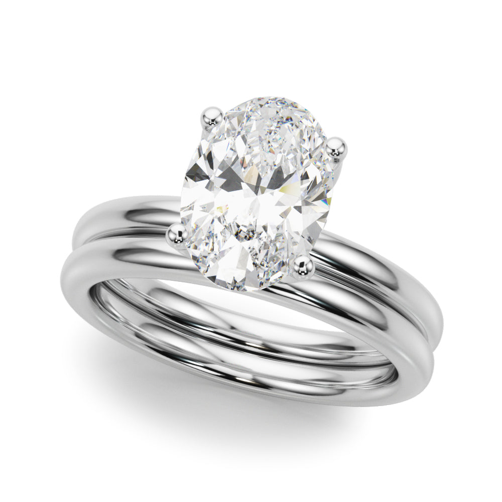 Oval Diamond Engagement Ring · 0.13 ct tw