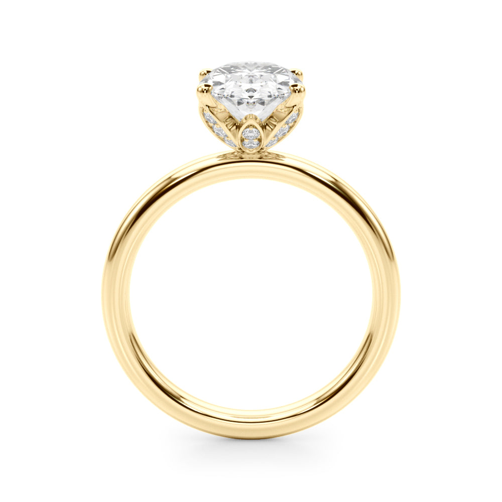 Oval Diamond Engagement Ring · 0.13 ct tw