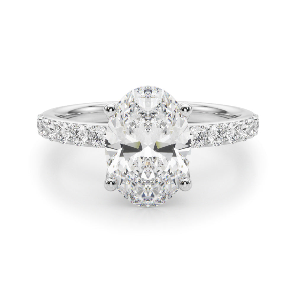 Oval Diamond Engagement Ring · 1.05 ct tw