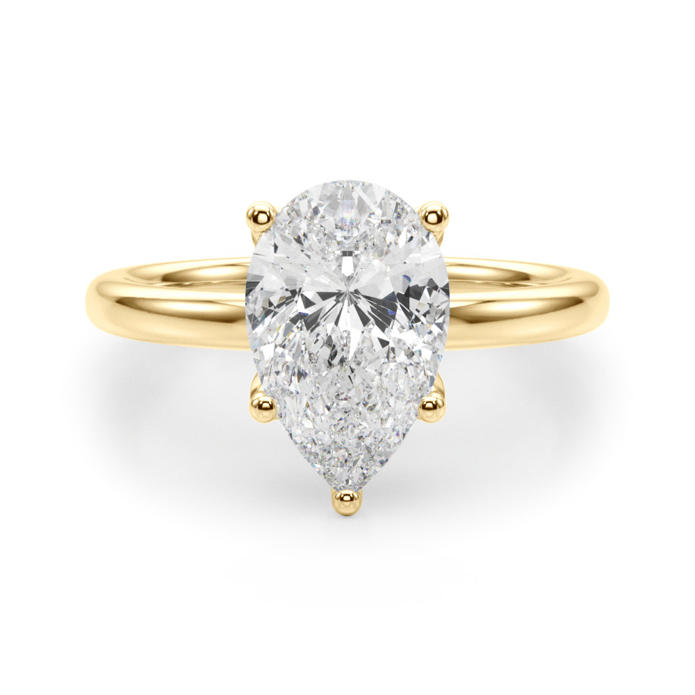 Pear Diamond Engagement Ring · 0.14 ct tw
