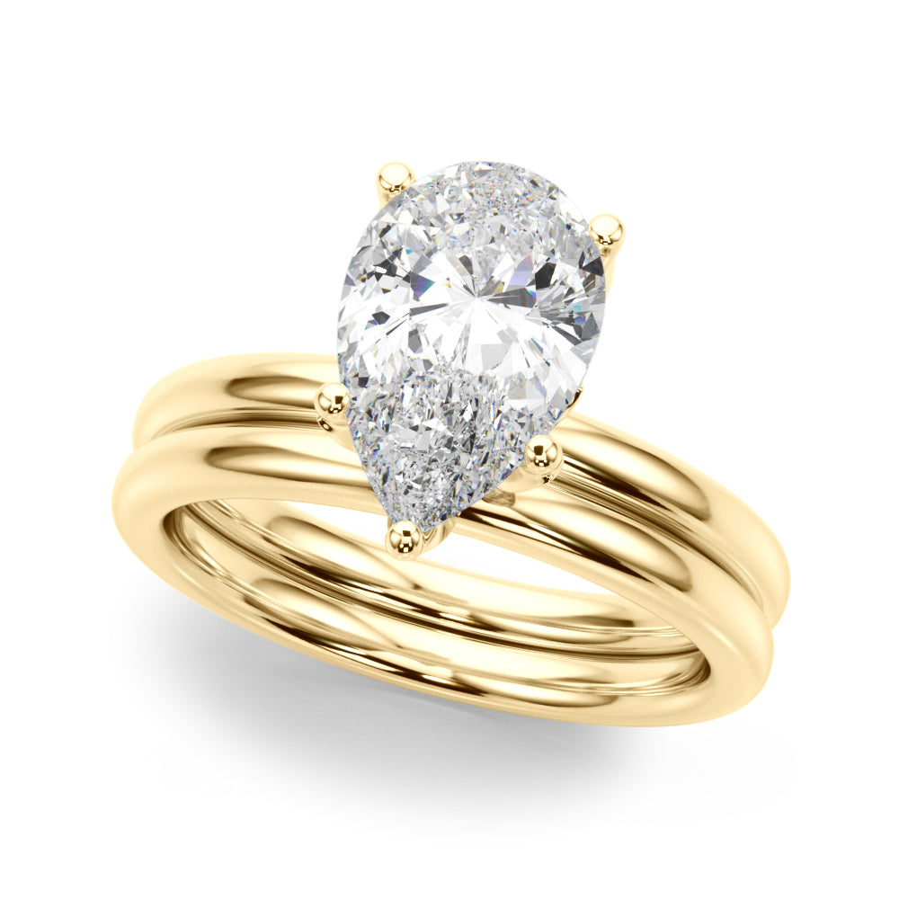 Pear Diamond Engagement Ring · 0.16 ct tw