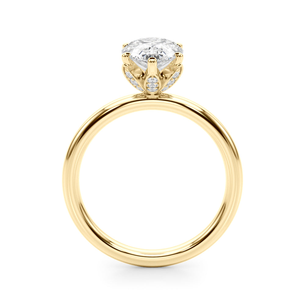 Pear Diamond Engagement Ring · 0.14 ct tw