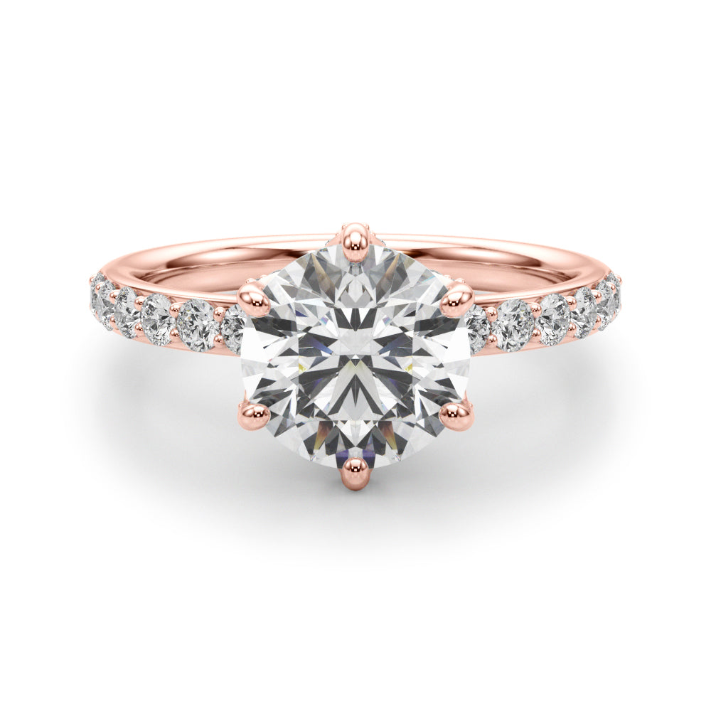 Round Diamond Engagement Ring · 3.14 ct tw