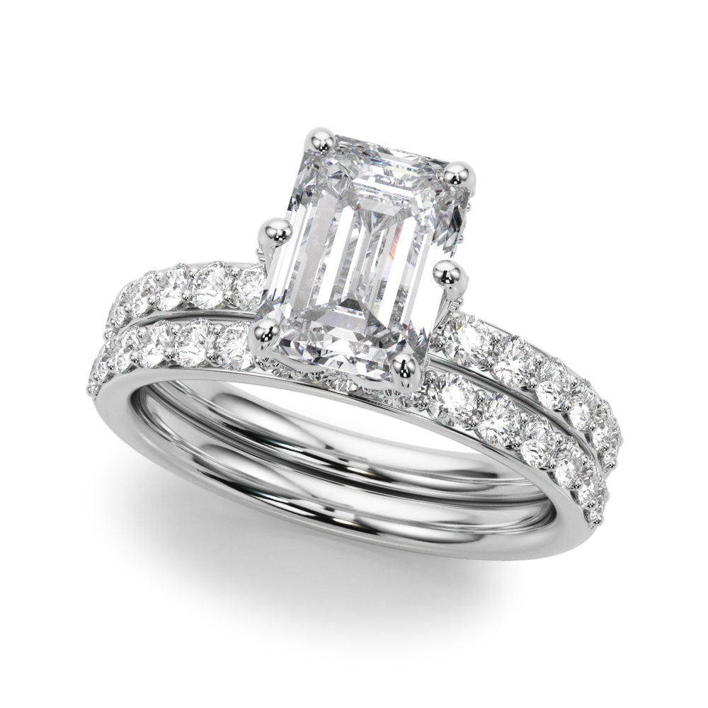 Emerald Diamond Engagement Ring · 0.63 ct tw