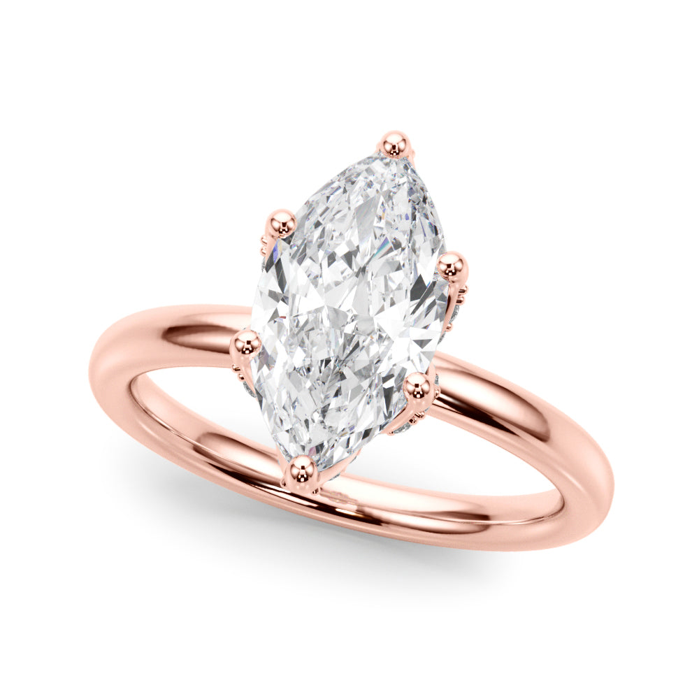 Marquise Diamond Engagement Ring · 0.17 ct tw