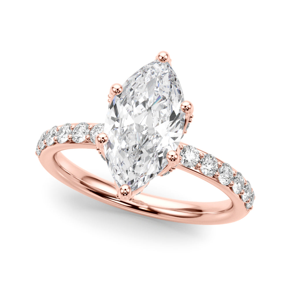 Marquise Diamond Engagement Ring · 0.71 ct tw