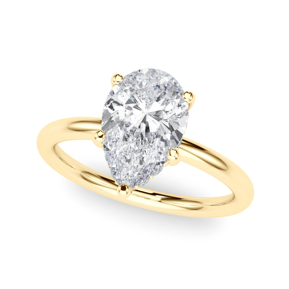 Pear Diamond Engagement Ring · 0.09 ct tw