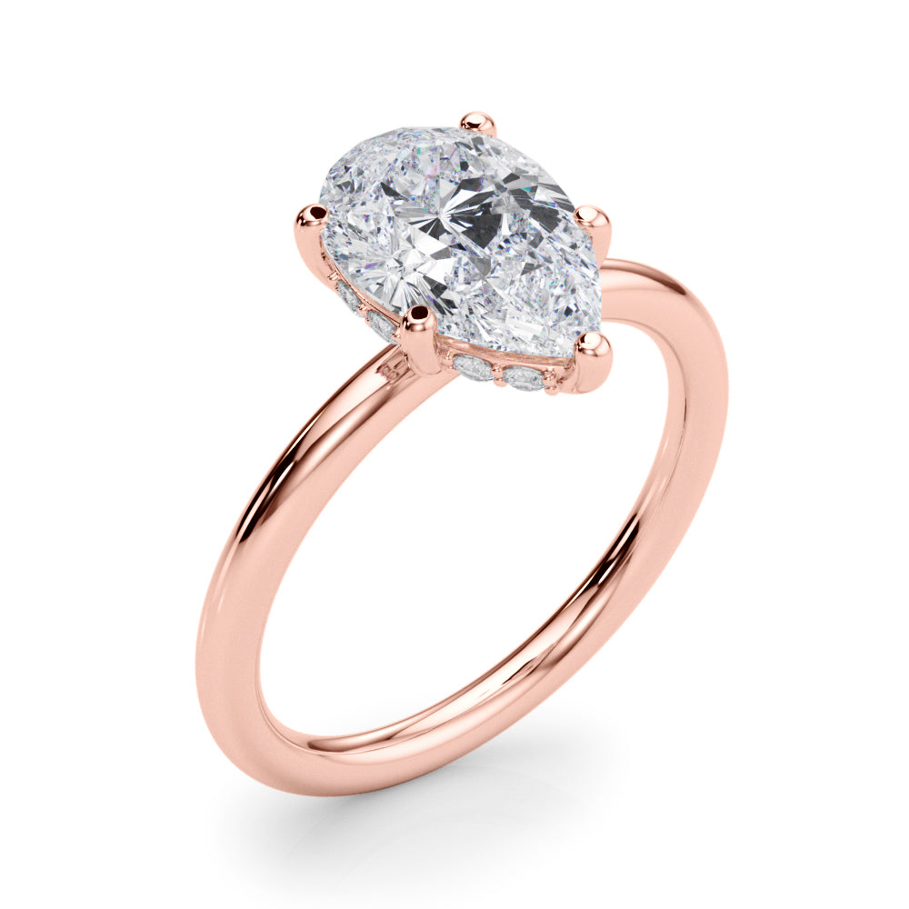 Pear Diamond Engagement Ring · 0.11 ct tw