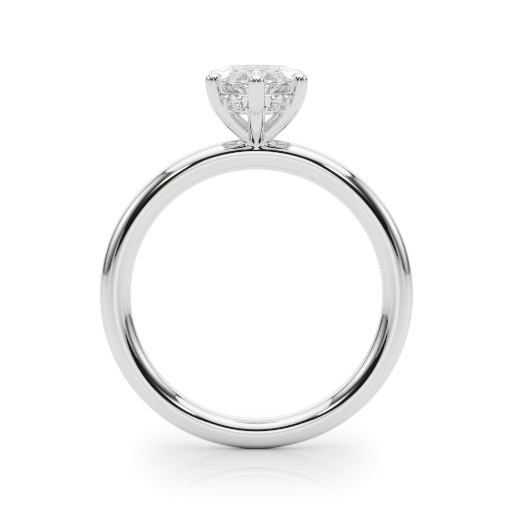 Marquise Diamond Engagement Ring · 0.08 ct tw