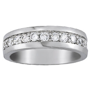 Men's Channel Diamond Ring · 0.84 ct tw