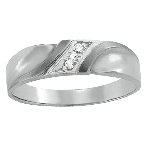 Men's Channel Diamond Ring · 0.04 ct tw
