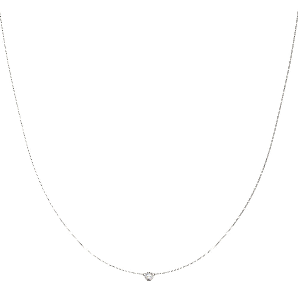 Round Diamond Necklace · 0.25 ct tw