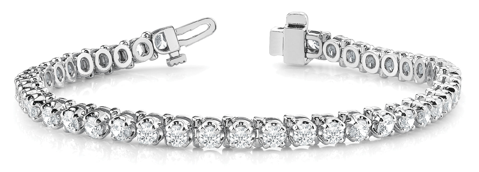 In-Line Prong Set Diamond Bracelet · 8.16 ct tw