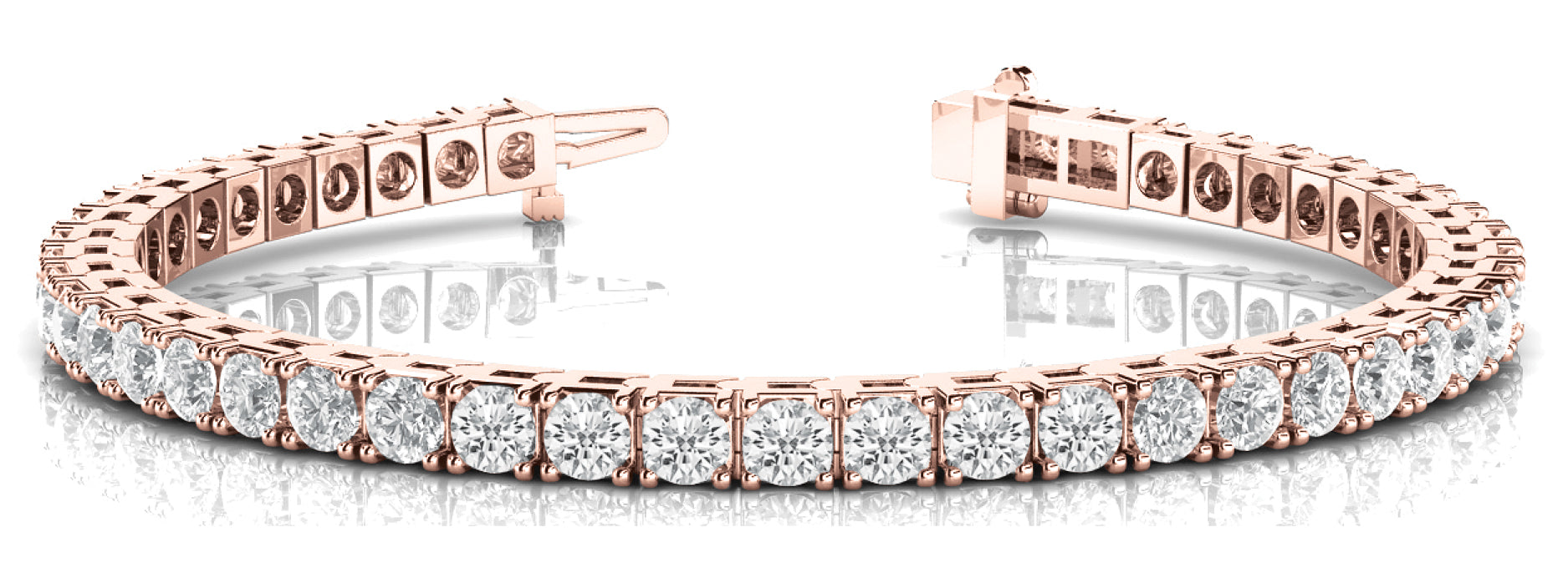 In-Line Prong Set Diamond Bracelet · 9.20 ct tw