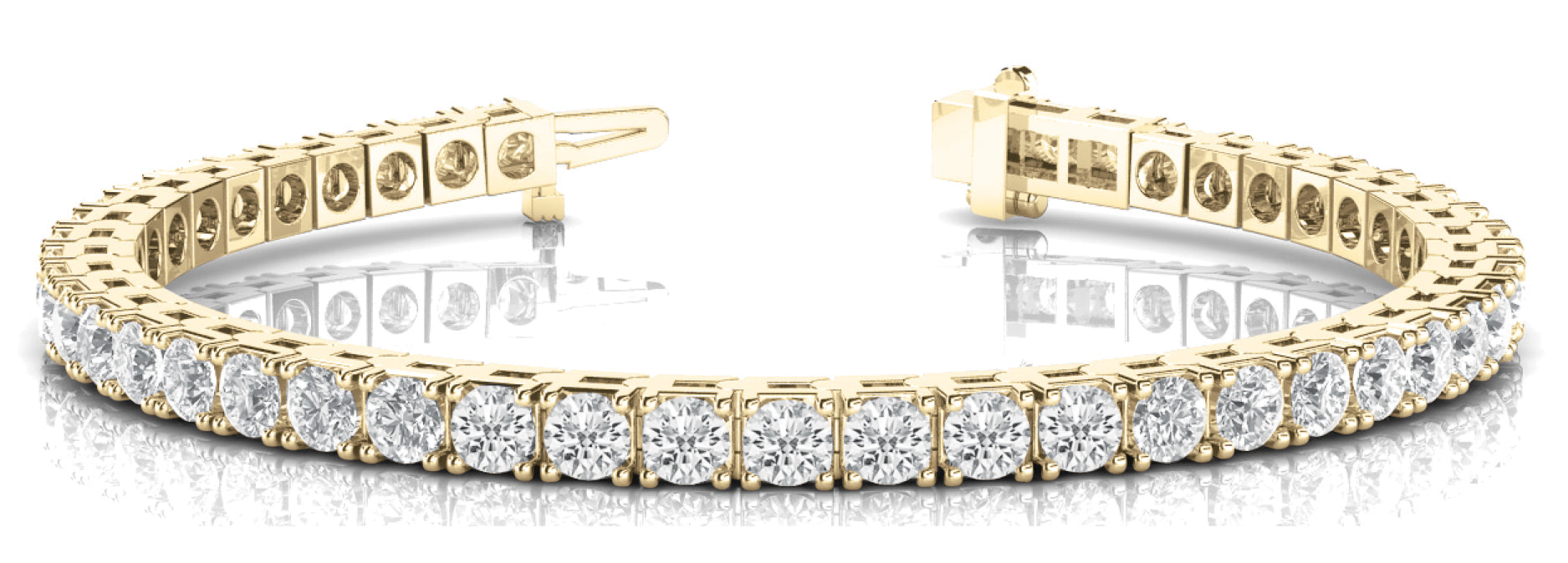 In-Line Prong Set Diamond Bracelet · 9.20 ct tw