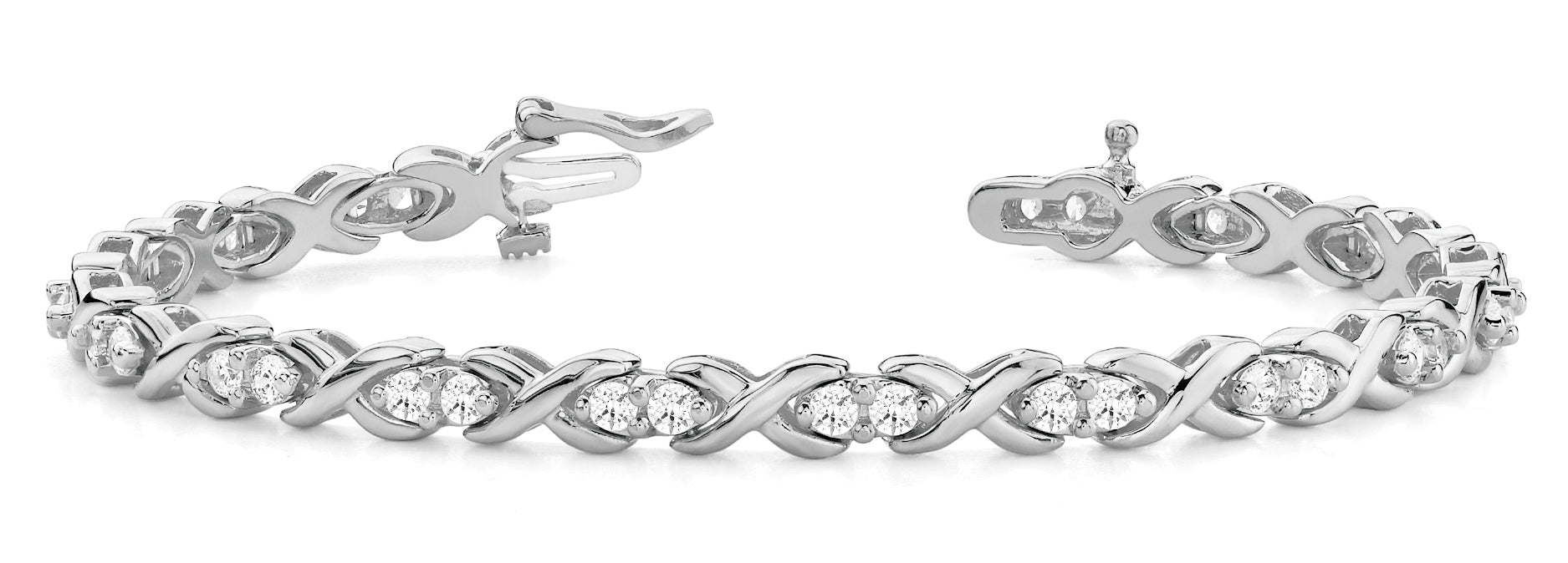 In-Line XO Diamond Bracelet · 1.70 ct tw