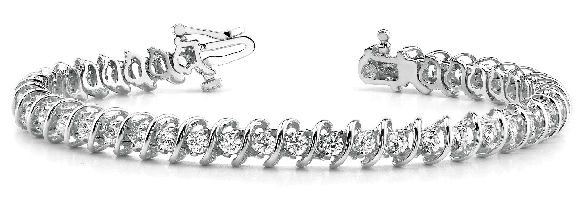 In-Line S Link Diamond Bracelet · 1.50 ct tw