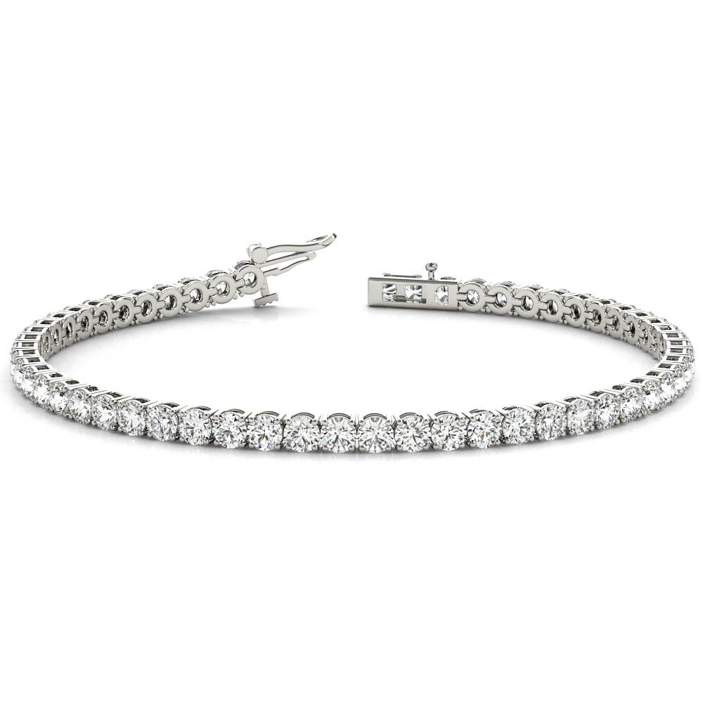 In-Line Prong Set Diamond Bracelet · 4.20 ct tw