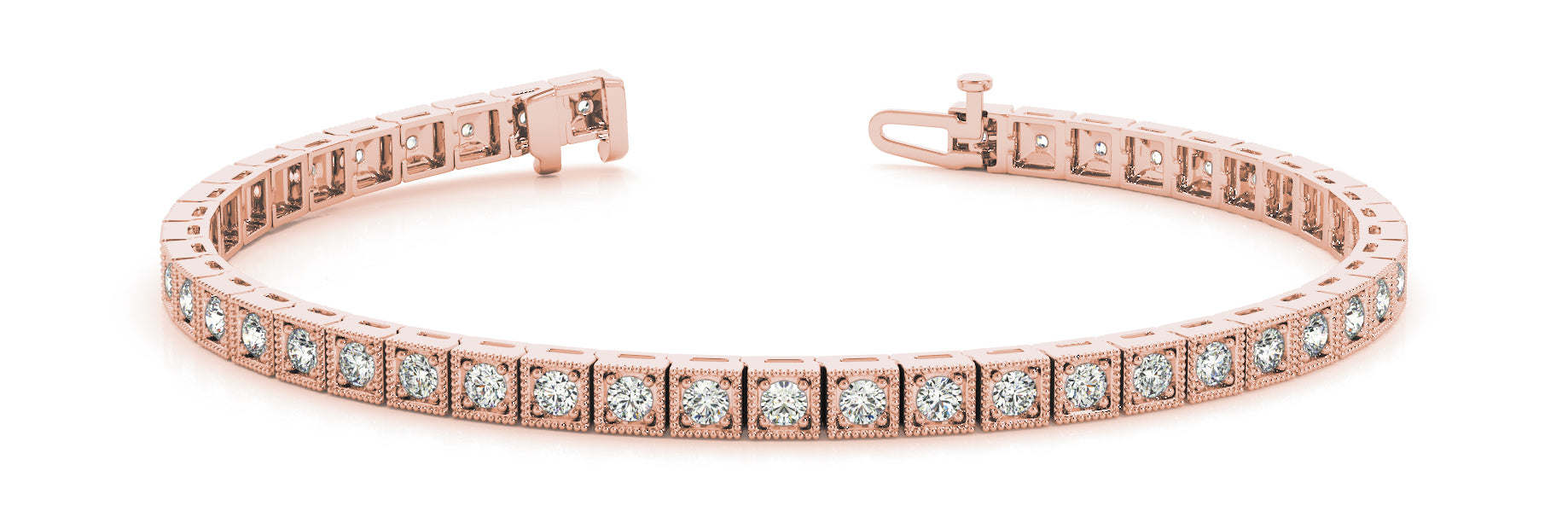 In-Line Prong Set Diamond Bracelet · 0.90 ct tw