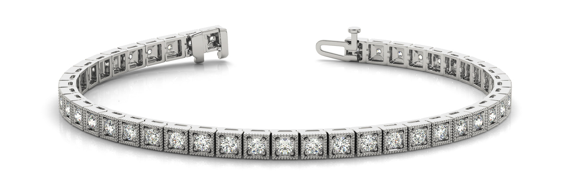In-Line Prong Set Diamond Bracelet · 0.90 ct tw