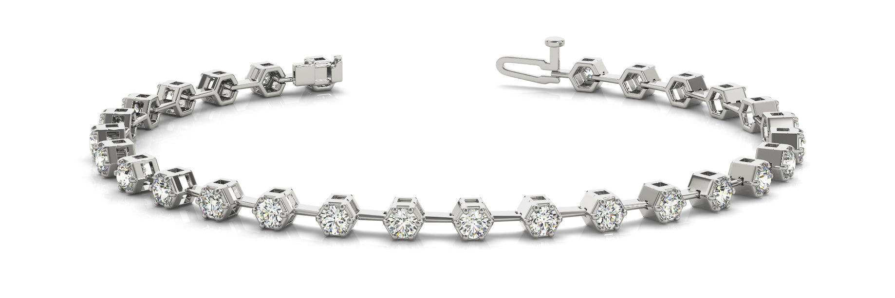 In-Line Prong Set Diamond Bracelet · 2.52 ct tw