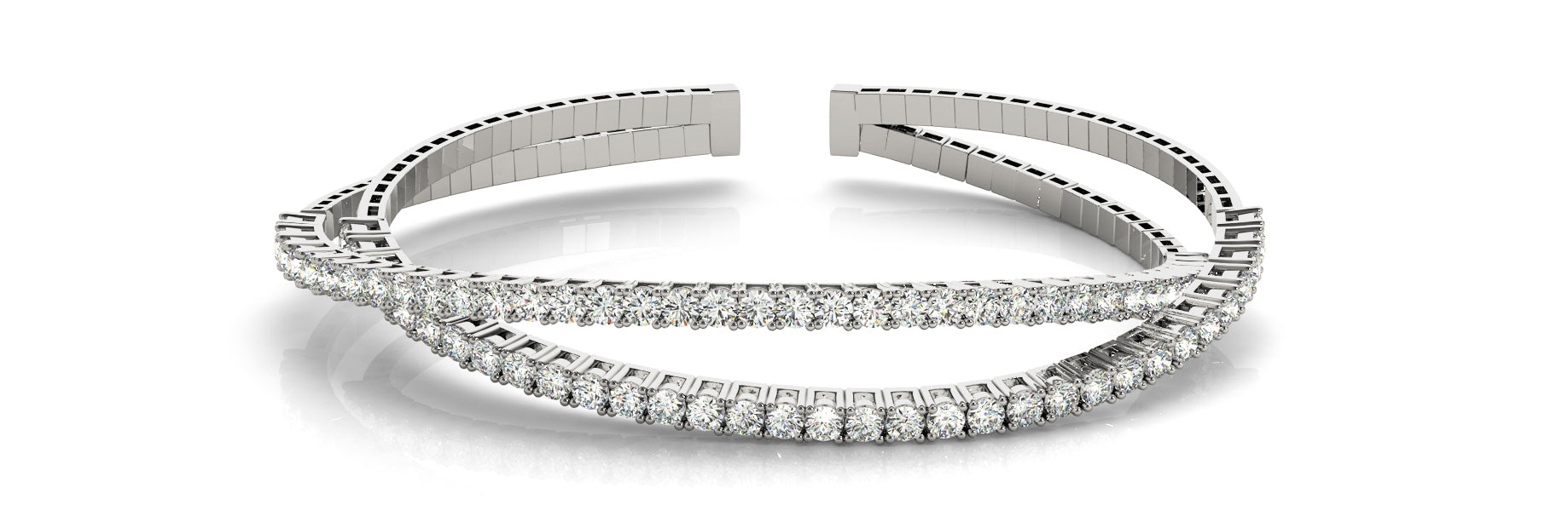 Bangle Multi Row Diamond Bracelet · 3.20 ct tw