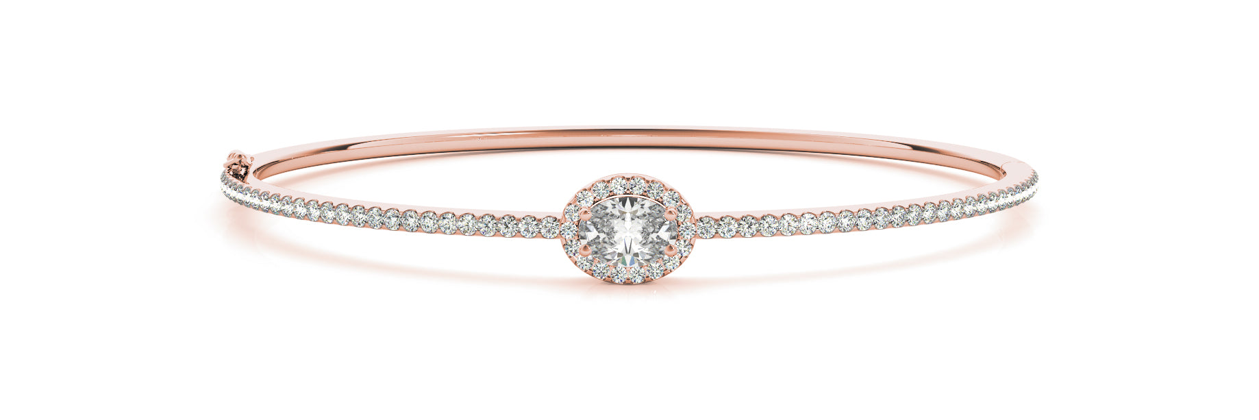 Oval Bangle Traditional Diamond Bracelet · 1.67 ct tw