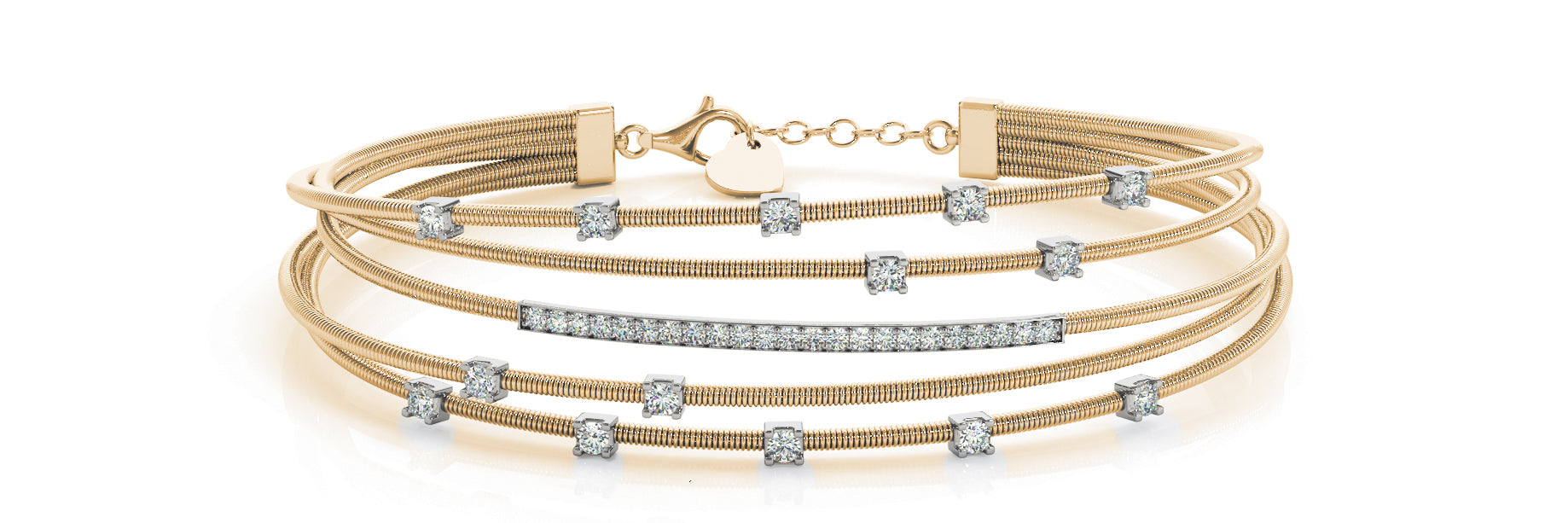 Bangle Italian Made Diamond Bracelet · 0.60 ct tw