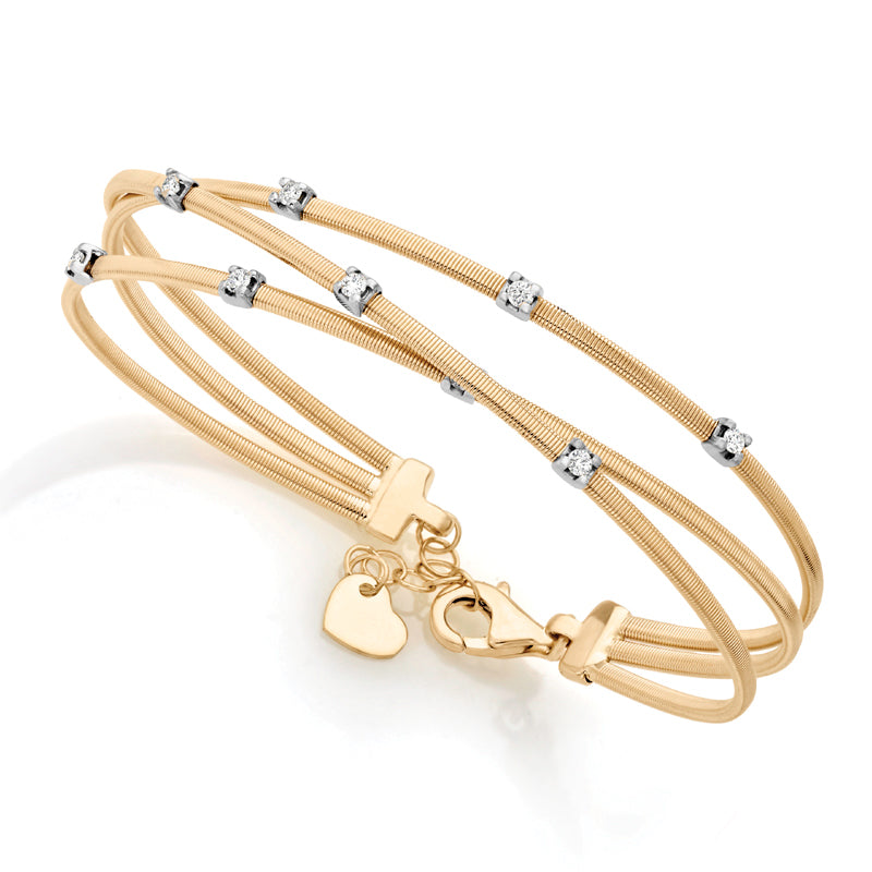 Bangle Italian Made Diamond Bracelet · 0.25 ct tw