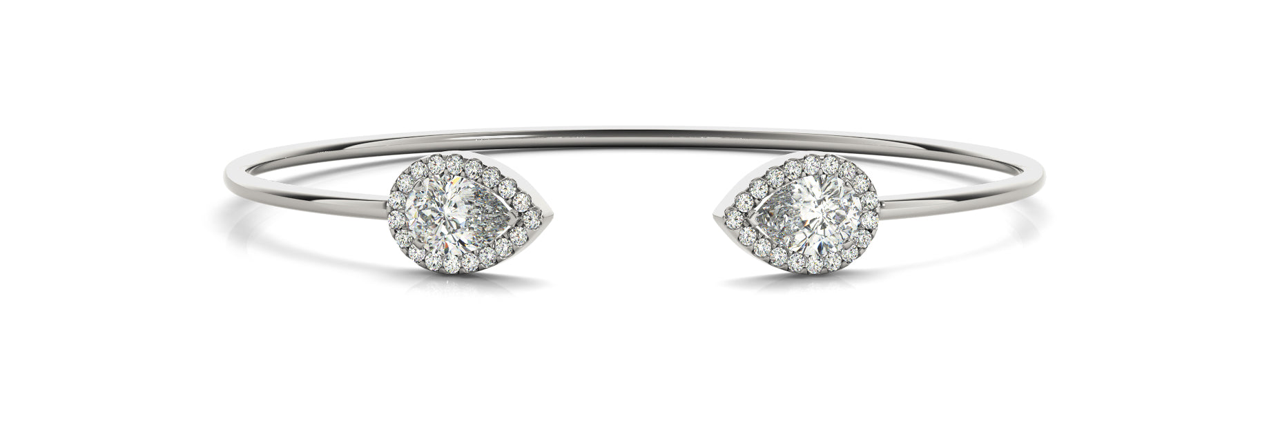 Pear Bangle Fashion Diamond Bracelet · 1.14 ct tw