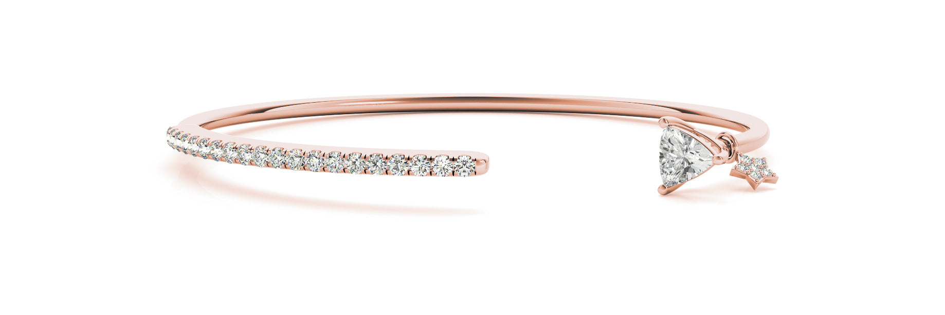 Trillion Bangle Fashion Diamond Bracelet · 0.57 ct tw