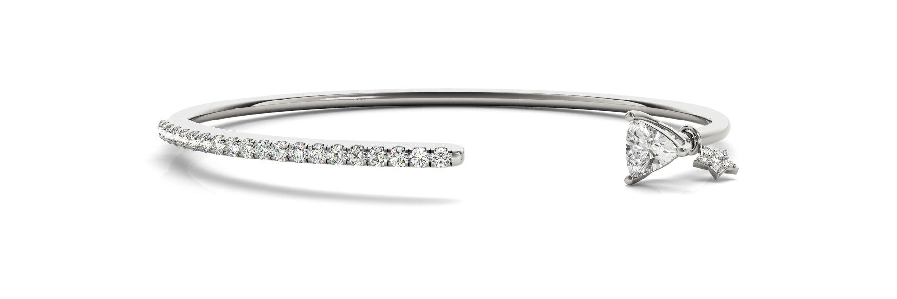 Trillion Bangle Fashion Diamond Bracelet · 0.57 ct tw