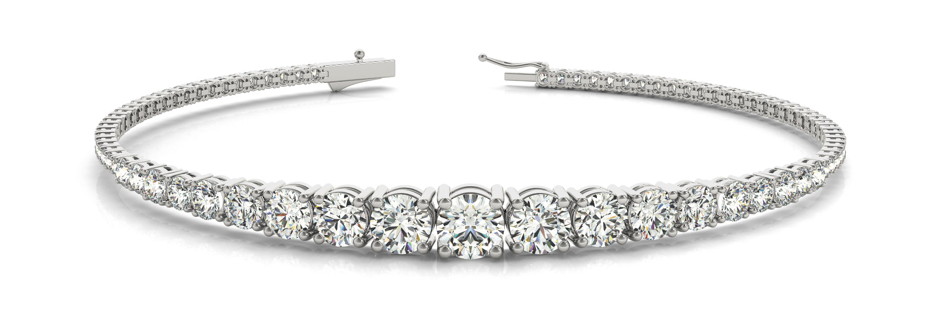 In-Line Prong Set Diamond Bracelet · 2.79 ct tw