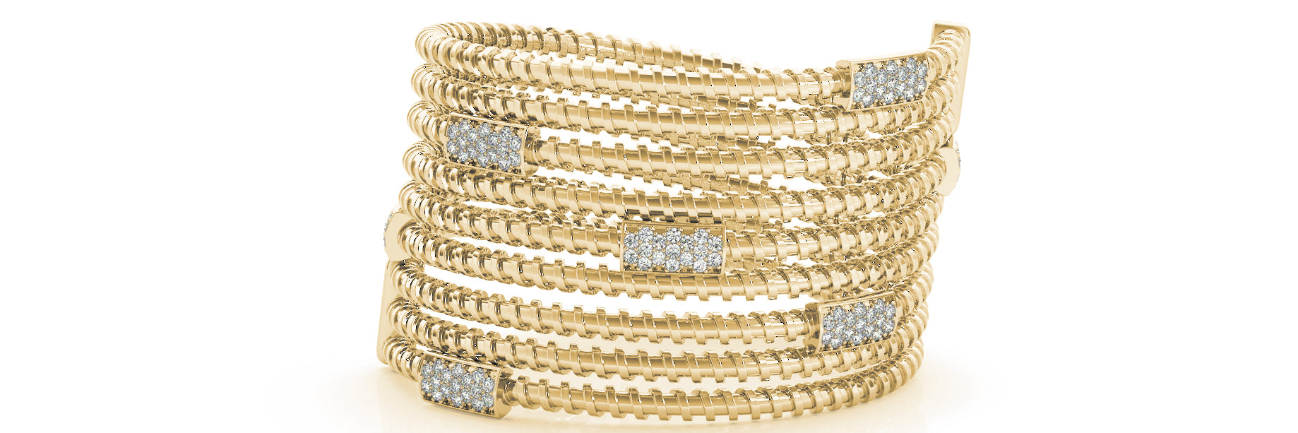Bangle Italian Made Diamond Bracelet · 0.89 ct tw