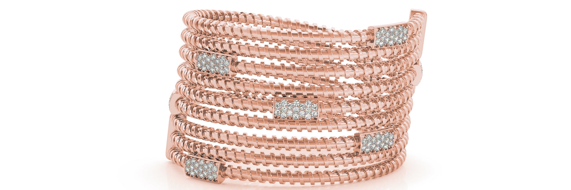 Bangle Italian Made Diamond Bracelet · 0.89 ct tw