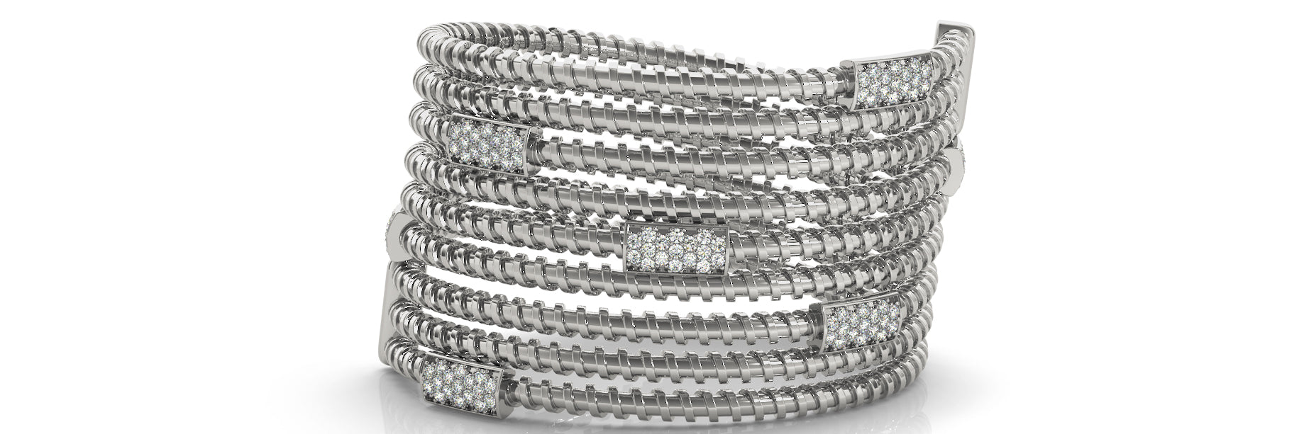 Bangle Italian Made Diamond Bracelet · 0.89 ct tw
