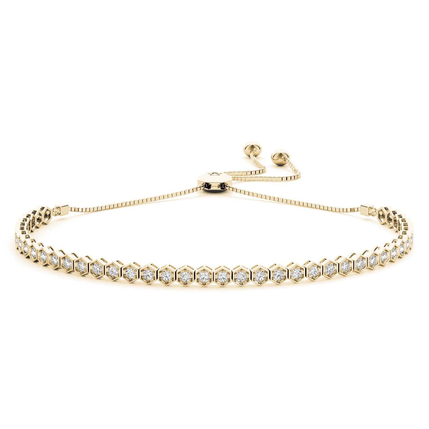 Adjustable Tennis Diamond Bracelet · 0.66 ct tw