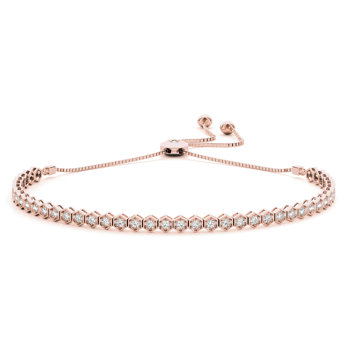 Adjustable Tennis Diamond Bracelet · 0.66 ct tw
